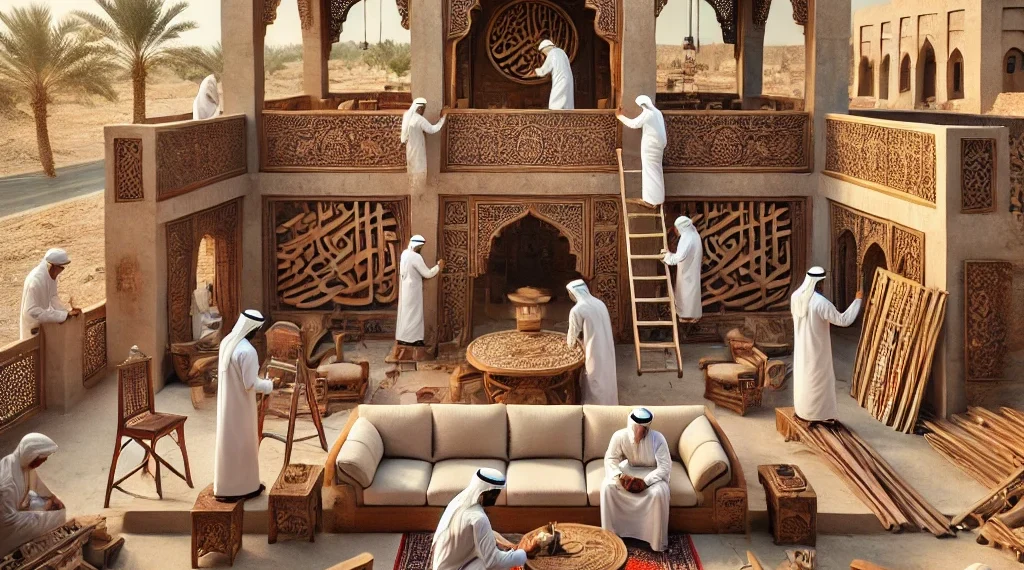 بناء مجالس تراثية في العين