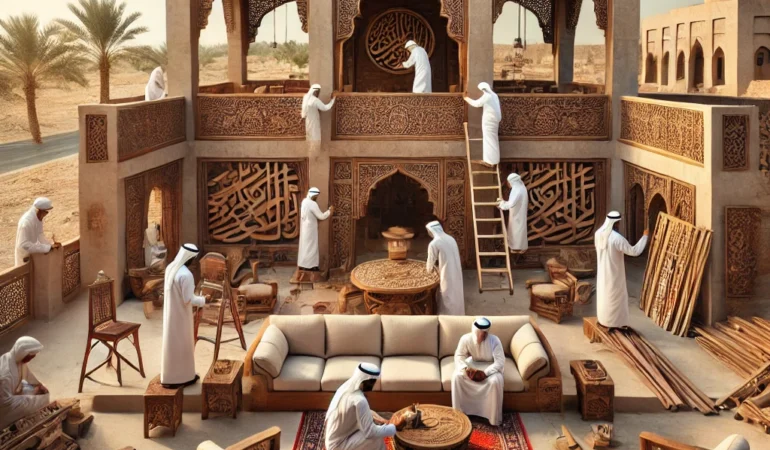 بناء مجالس تراثية في العين